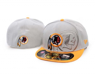 NFL Washington Redskins New Era Gray Gold 59FIFTY Fitted Hat 1003