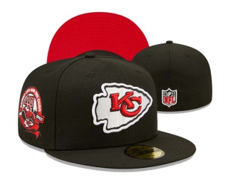 NFL Kansas City Chiefs New Era Black 40th Anniversary 59FIFTY Fitted Hat 3001