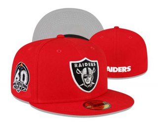 NFL Las Vegas Raiders New Era Red 60th Anniversary 59FIFTY Fitted Hat 3005