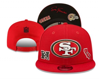 NFL San Francisco 49ers New Era Red NFC Identity 9FIFTY Snapback Hat 3058