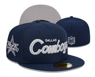 NFL Dallas Cowboys New Era Navy 50th Anniversary 59FIFTY Fitted Hat 3002