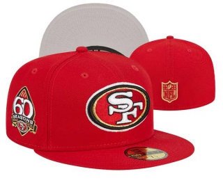 NFL San Francisco 49ers New Era Red 60th Anniversary 59FIFTY Fitted Hat 3003