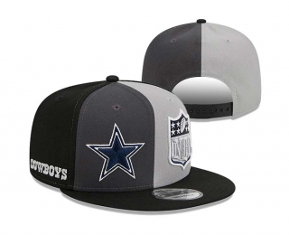 NFL Dallas Cowboys New Era Graphite Black 2023 Sideline 9FIFTY Snapback Hat 2030