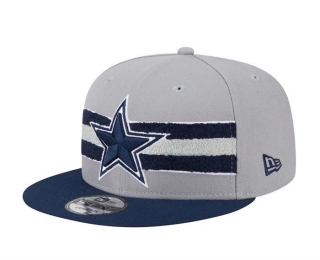 NFL Dallas Cowboys New Era Gray Navy Band 9FIFTY Snapback Hat 2031