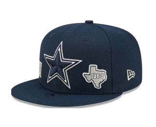 NFL Dallas Cowboys New Era Navy NFC Identity Snapback Hat 2033