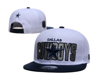 NFL Dallas Cowboys New Era White Navy 2023 NFL Draft 9FIFTY Snapback Hat 6103
