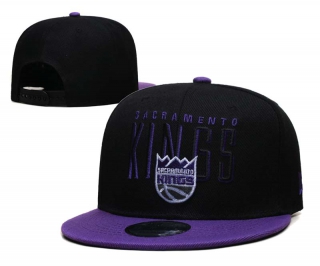 NBA Sacramento Kings New Era Sport Night Black Purple 9FIFTY Snapback Hat 6004