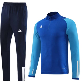Men's Adidas Athletic Half Zip Jacket Sweatsuits Royal Blue Navy (1)