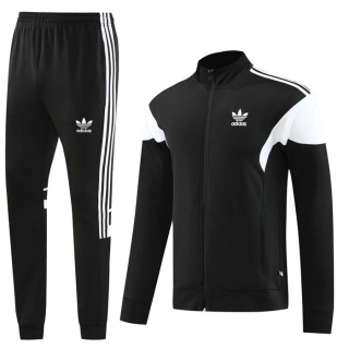 Men's Adidas Athletic Full Zip Jacket Sweatsuits Black (4)