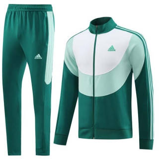 Men's Adidas Athletic Full Zip Jacket Sweatsuits Hunter Green