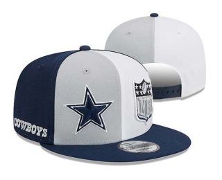 NFL Dallas Cowboys New Era Gray Navy 2023 Sideline 9FIFTY Snapback Hat 3088