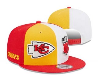 NFL Kansas City Chiefs New Era Gold Red 2023 Sideline 9FIFTY Snapback Hat 3070