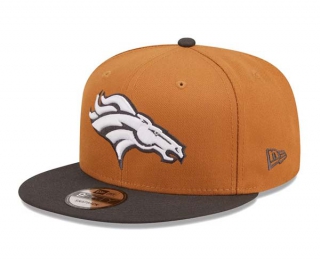 NFL Denver Broncos New Era Brown Navy 9FIFTY Snapback Hat 2003