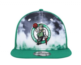 NBA Boston Celtics New Era Green Hazy Trucker 9FIFTY Snapback Hat 2034