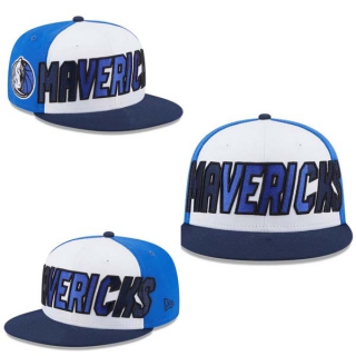 NBA Dallas Mavericks New Era White Navy Back Half 9FIFTY Snapback Hat 2011