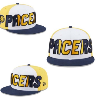 NBA Indiana Pacers New Era White Navy Back Half 9FIFTY Snapback Hat 2015