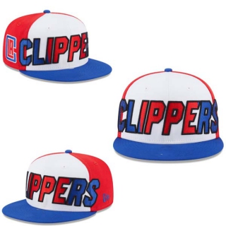 NBA Los Angeles Clippers New Era White Royal Back Half 9FIFTY Snapback Hat 2014