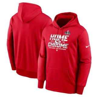 Men's NFL Kansas City Chiefs Nike Red Super Bowl LVIII Champions Parade Therma Performance Pullover Hoodie