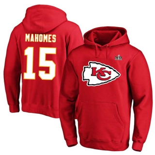 Men's NFL Kansas City Chiefs Patrick Mahomes #15 Fanatics Branded Red Super Bowl LVIII Big & Tall Player Name & Number Fleece Pullover Hoodie