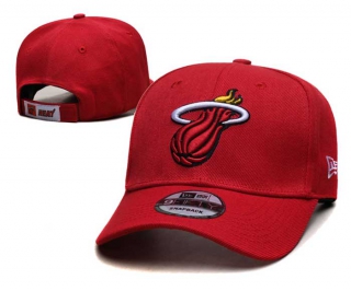 Wholesale NBA Miami Heat New Era Red Curved Brim Embroidered 9FIFTY Snapback Hats 2031