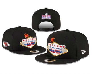 NFL Kansas City Chiefs New Era Black Super Bowl LVIII 9FIFTY Snapback Hat