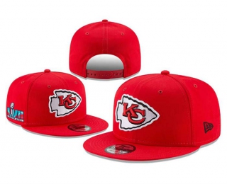 NFL Kansas City Chiefs New Era Red Super Bowl LVIII Champions Side Patch 9FIFTY Snapback Hat