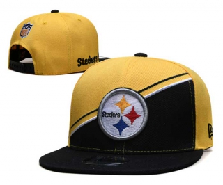 NFL Pittsburgh Steelers New Era Gold Black 2023 Sideline 9FIFTY Snapback Hat 6046