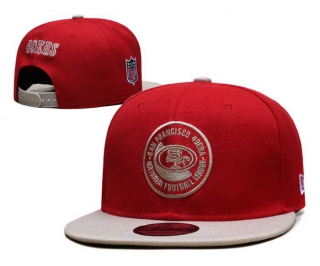 NFL San Francisco 49ers New Era Red Cream 9FIFTY Snapback Hat 6057