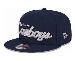 NFL Dallas Cowboys New Era Navy Script 9FIFTY Snapback Adjustable Hat 2045