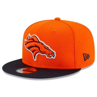 NFL Denver Broncos New Era Orange Black 2021 NFL Sideline Road 9FIFTY Snapback Adjustable Hat 2006