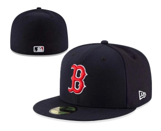 Wholesale MLB Boston Red Sox New Era Black 59FIFTY Fitted Hat 0508