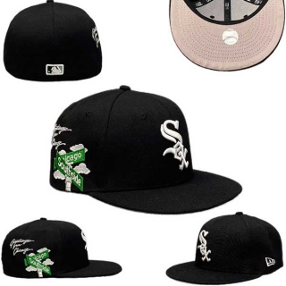 Wholesale MLB Chicago White Sox New Era Black 59FIFTY Fitted Hat 0513