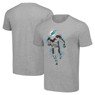 Men's NFL Miami Dolphins Gray Starter Logo Graphic T-Shirt
