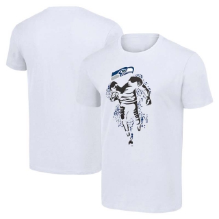 Men's NFL Seattle Seahawks White Starter Logo Graphic T-Shirt
