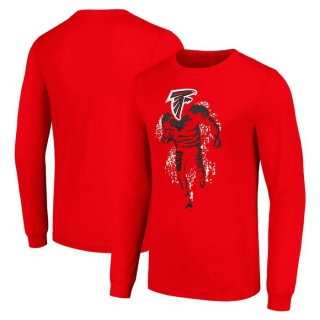 Men's NFL Atlanta Falcons Red Starter Logo Graphic Long Sleeves T-Shirt