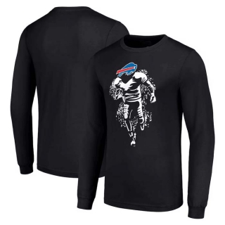 Men's NFL Buffalo Bills Black Starter Logo Graphic Long Sleeves T-Shirt
