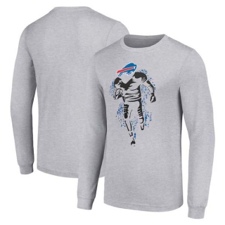 Men's NFL Buffalo Bills Gray Starter Logo Graphic Long Sleeves T-Shirt