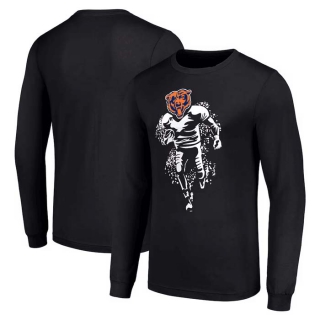 Men's NFL Chicago Bears Black Starter Logo Graphic Long Sleeves T-Shirt