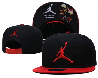 Wholesale Jordan Brand Black Red Embroidered Snapback Hats 6018