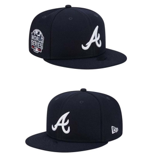 MLB Atlanta Braves New Era Navy 2021 World Series 9FIFTY Snapback Hat 2053