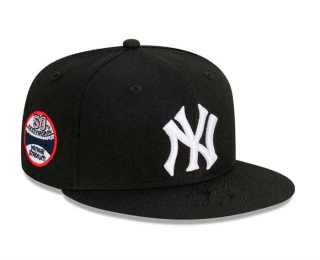 MLB New York Yankees New Era Black 50th Anniversary 9FIFTY Snapback Hat 2240