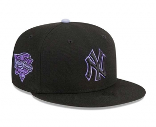 MLB New York Yankees New Era Black Purple 2000 World Series 9FIFTY Snapback Hat 2241