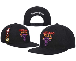 NBA Chicago Bulls Mitchell & Ness Black Soul High-Grade Fade Undervisor Snapback Hat 8063