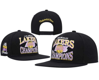 NBA Los Angeles Lakers Mitchell & Ness Black 1988 Finals Champions Snapback Hat 8055