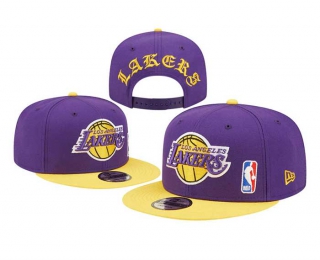 NBA Los Angeles Lakers New Era Purple Gold Team Arch 9FIFTY Snapback Hat 8073