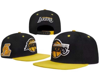 NBA Los Angeles Lakers Pro Standard Black Yellow Sneaker Hook Snapback Hat 8076