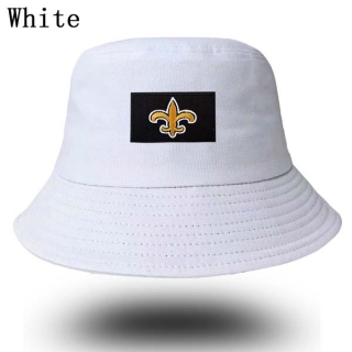 Unisex NFL New Orleans Saints New Era Buket Hat White 9006
