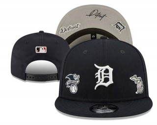MLB Detroit Tigers New Era Navy TRIPLE THREAT IDENTITY 9FIFTY Snapback Hat 3017