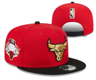 NBA Chicago Bulls New Era Red Black Gameday Gold Pop Stars 9FIFTY Snapback Hat 3071