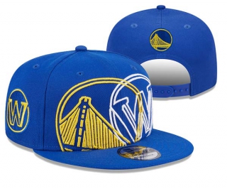 NBA Golden State Warriors New Era Blue Game Day Hollow Logo Mashup 9FIFTY Snapback Hat 3067